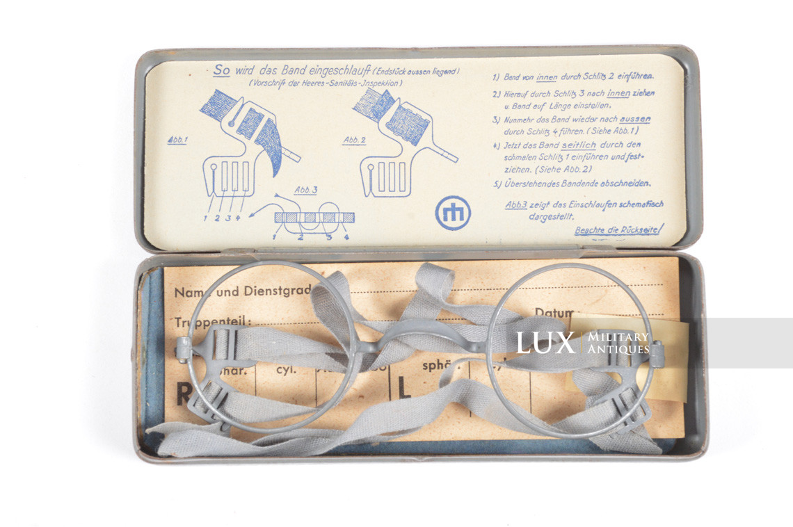 German cased gas mask glasses, « Masken-Brille » - photo 12