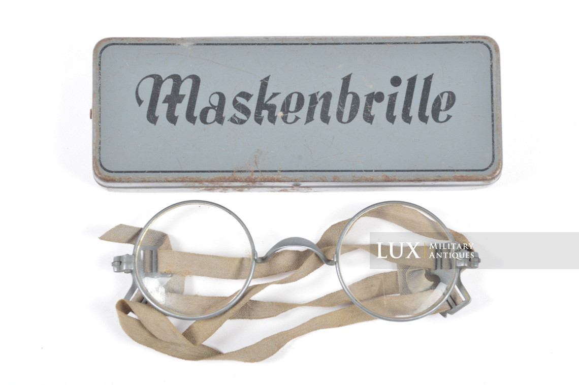 German cased gas mask glasses, « Masken-Brille » - photo 4