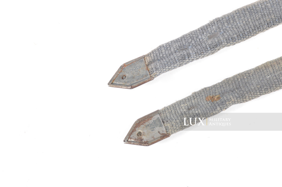 Set de sangles allemandes en web bleu - Lux Military Antiques - photo 12