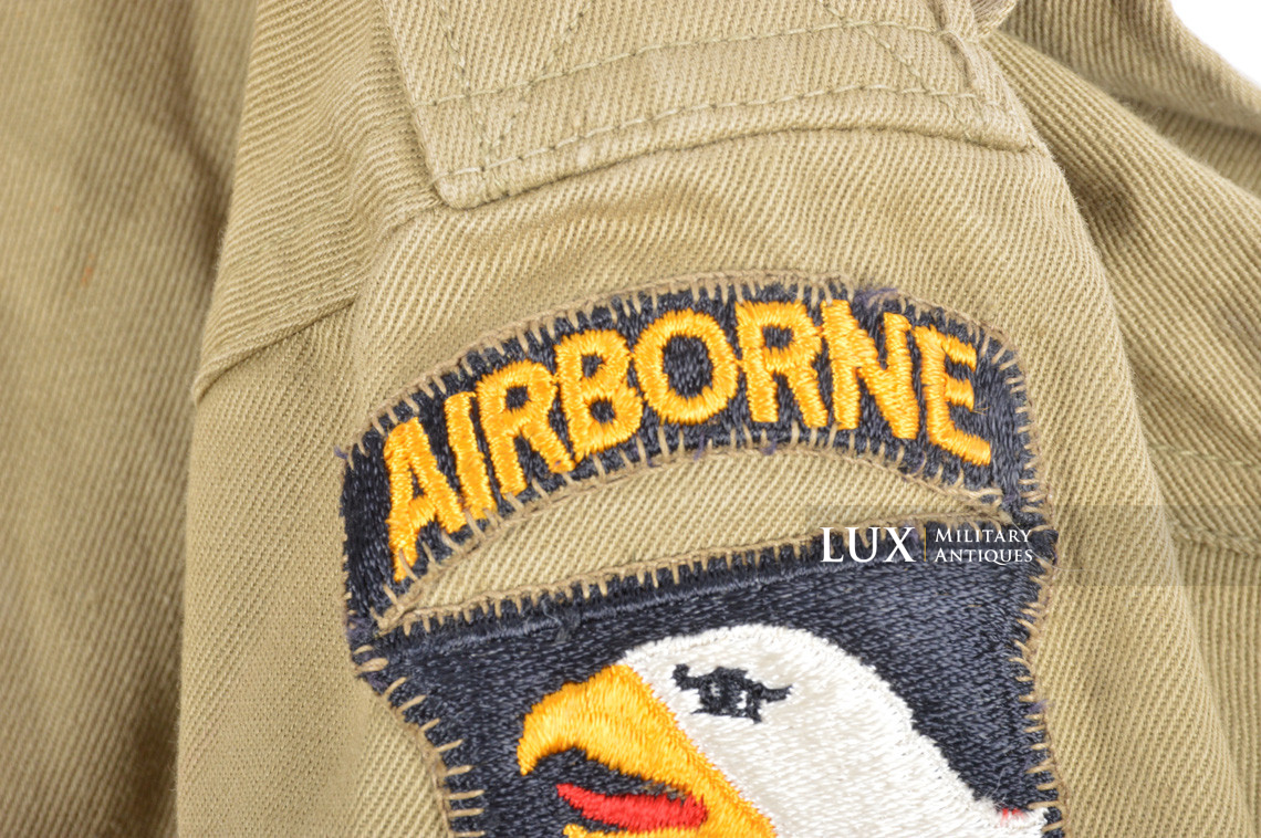 US M42 paratrooper’s jump jacket, 101st Airborne, « 40L » - photo 21