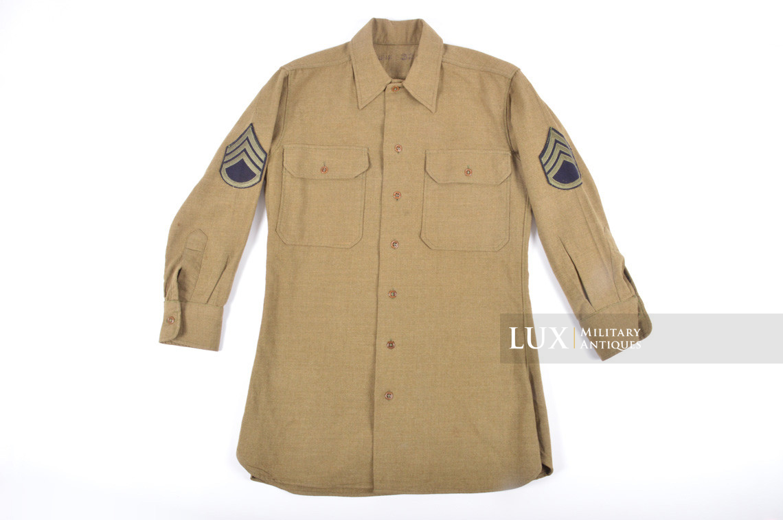 Chemise en laine moutarde US Army, « Staff Sergeant » - photo 4