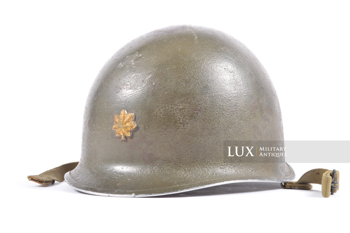 USM1 Major's front seam fixed bale combat helmet shell, « ETO » - photo 4