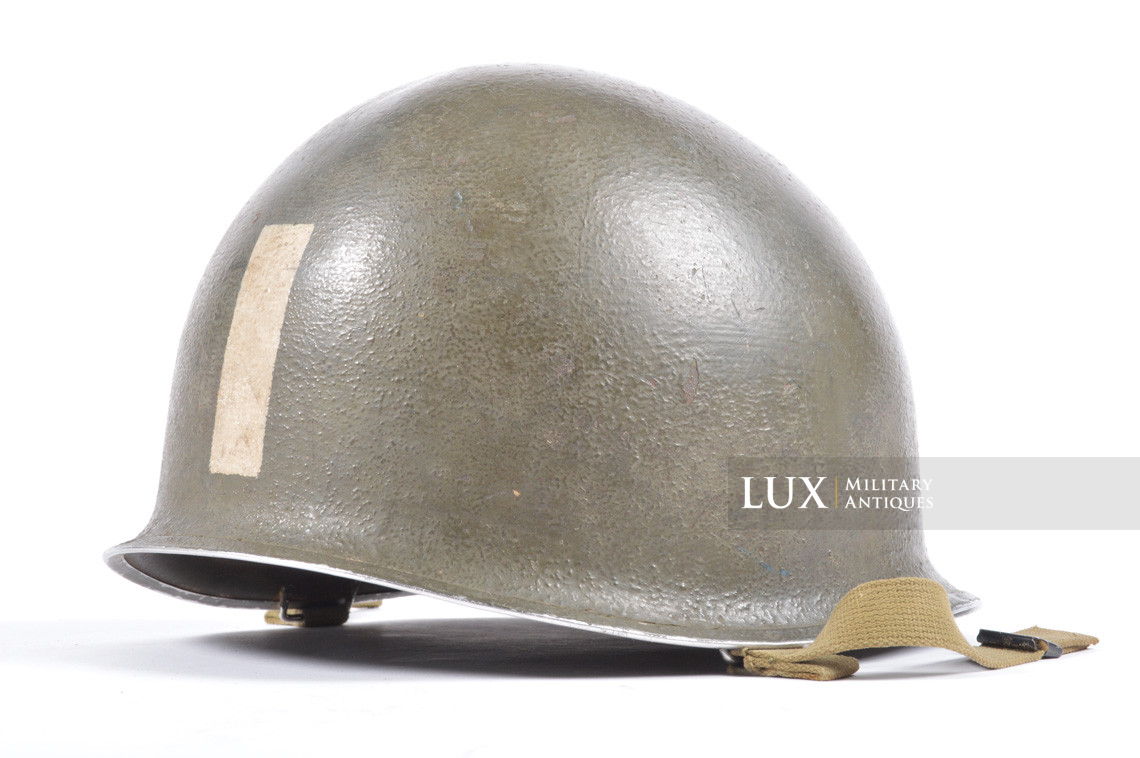 USM1 Major's front seam fixed bale combat helmet shell, « ETO » - photo 9