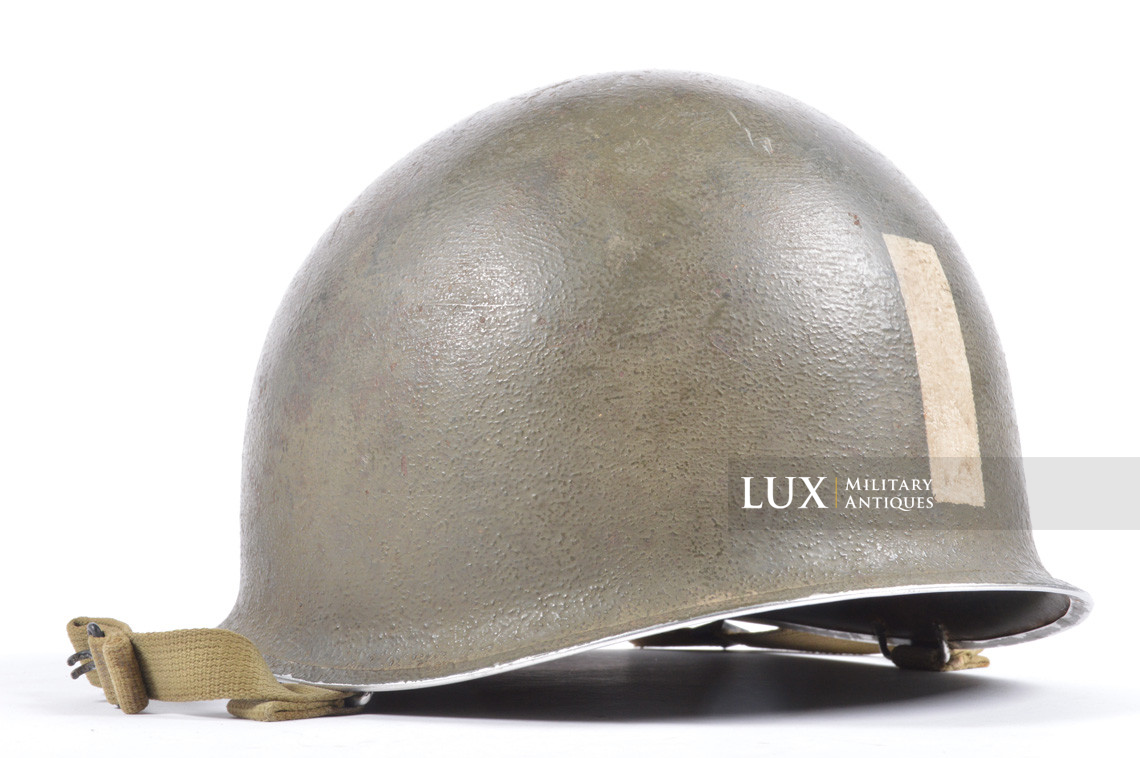 USM1 Major's front seam fixed bale combat helmet shell, « ETO » - photo 12