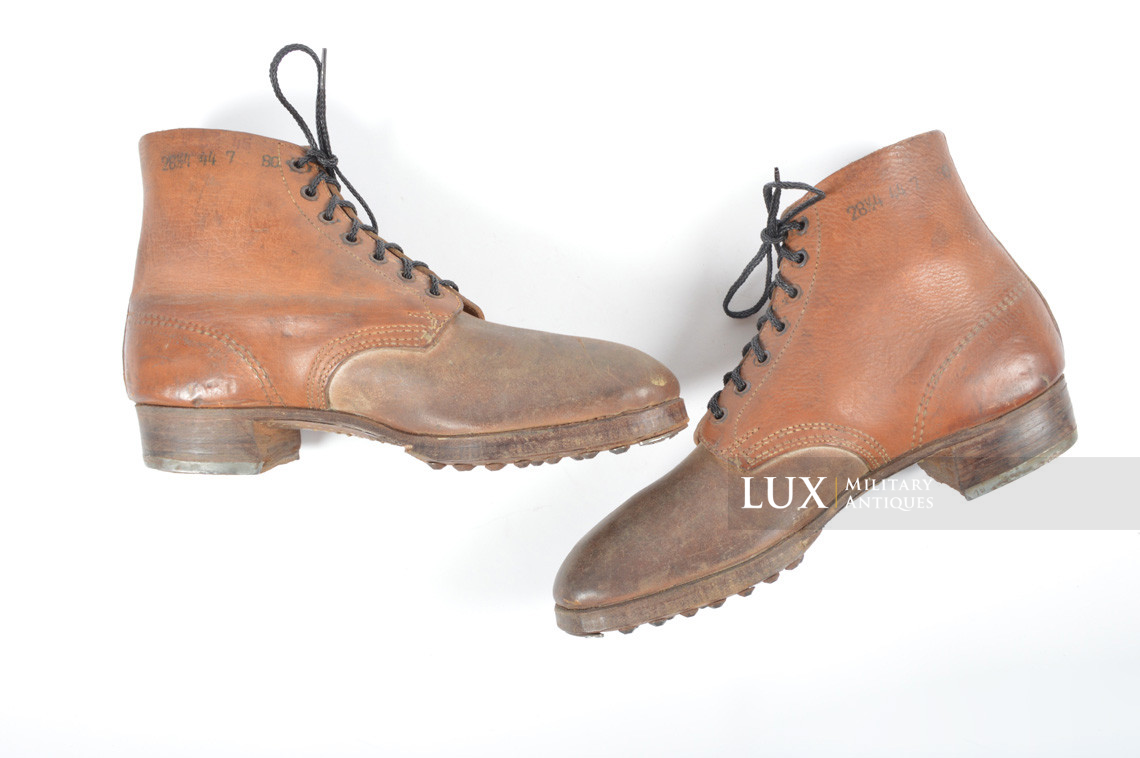 Late-war German low ankle combat boots, « RBNr » - photo 7