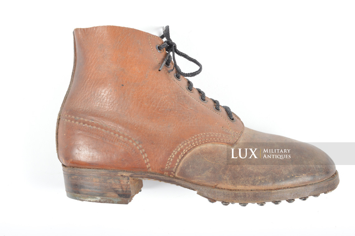 Late-war German low ankle combat boots, « RBNr » - photo 8