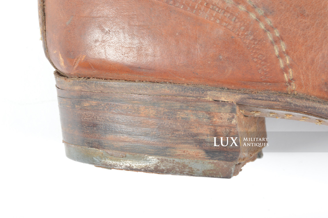 Late-war German low ankle combat boots, « RBNr » - photo 9