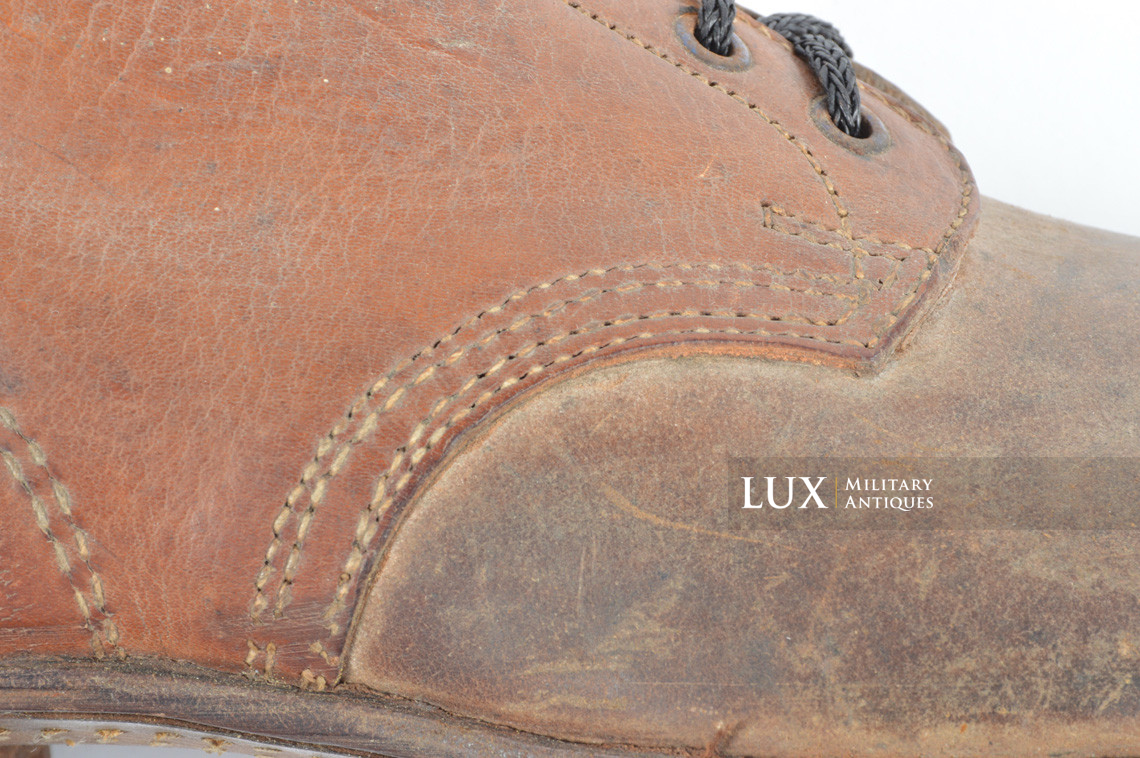 Late-war German low ankle combat boots, « RBNr » - photo 10