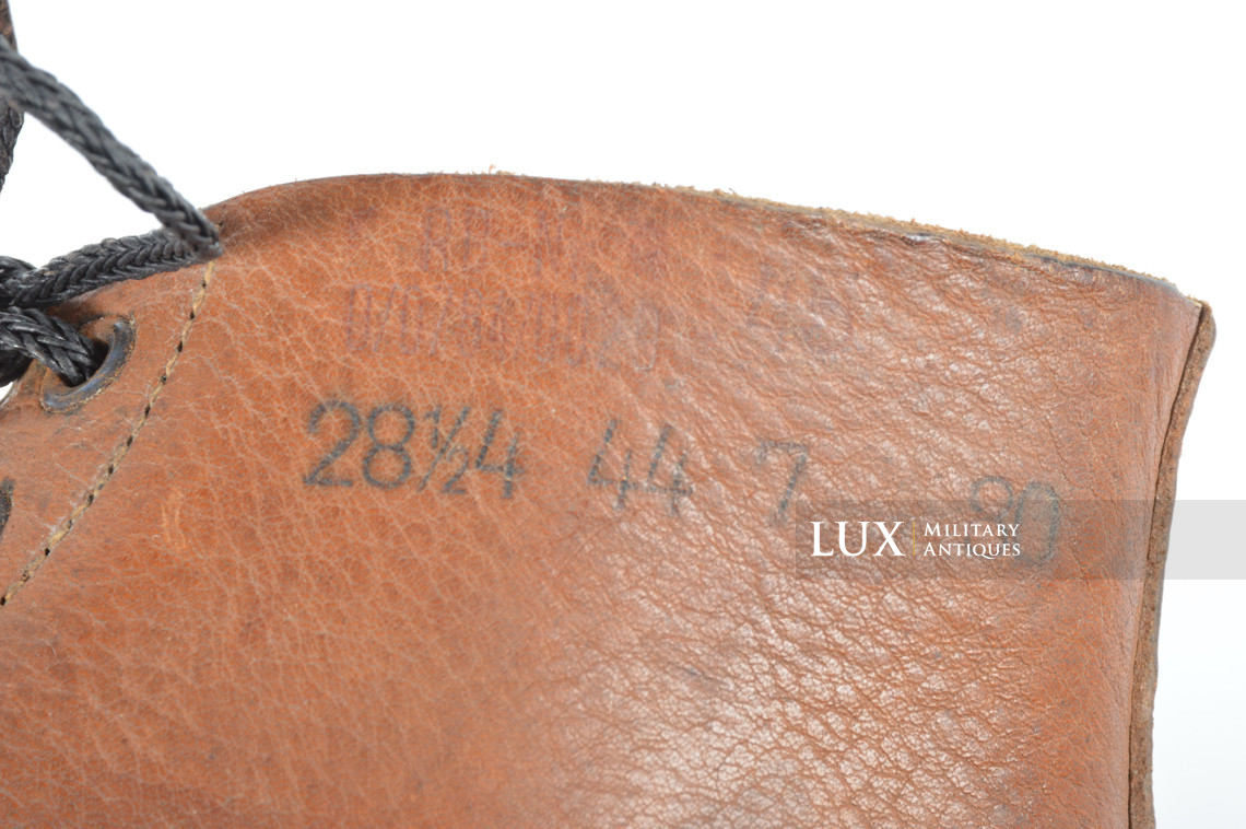 Late-war German low ankle combat boots, « RBNr » - photo 13