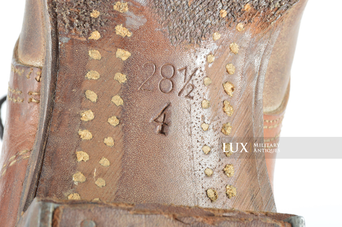 Late-war German low ankle combat boots, « RBNr » - photo 18