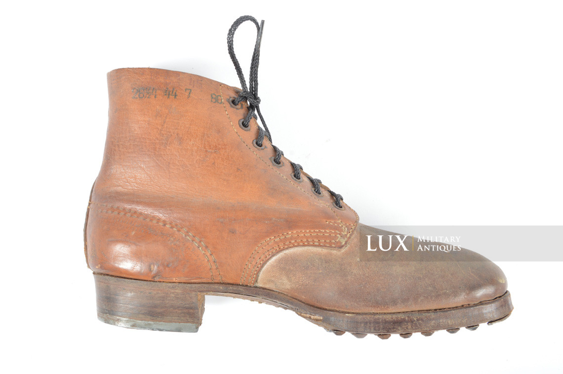 Late-war German low ankle combat boots, « RBNr » - photo 24