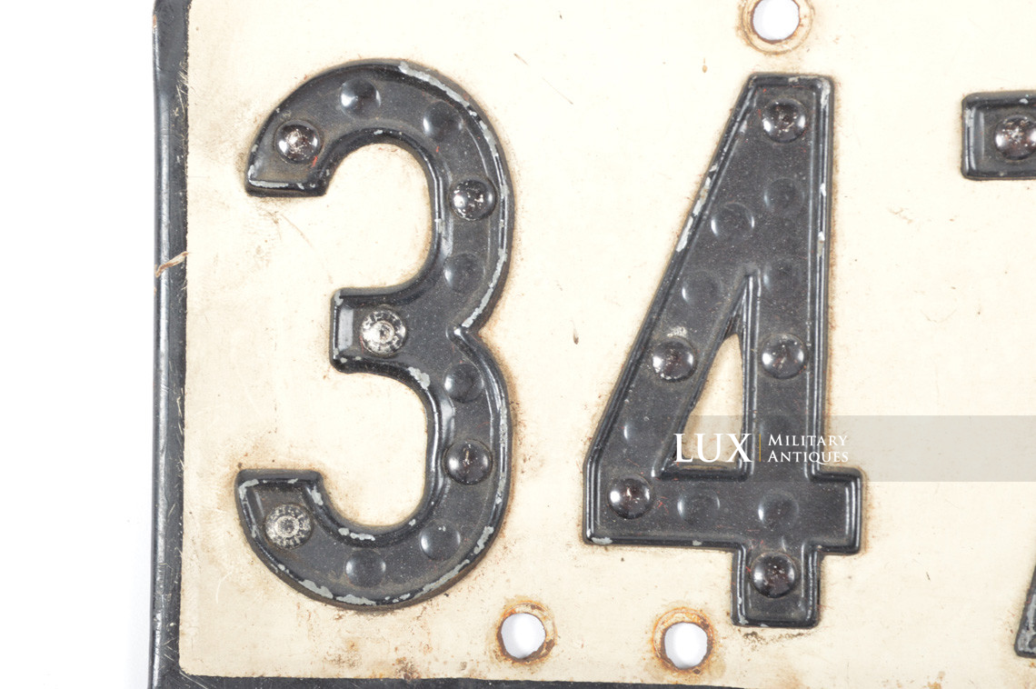 German vehicle license plate - Lux Military Antiques - photo 11