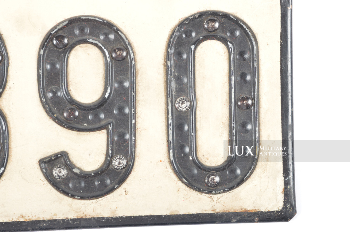 German vehicle license plate - Lux Military Antiques - photo 13