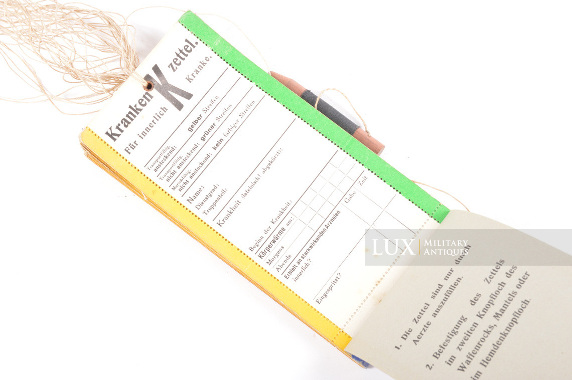 Housse médicale allemande pour carnets d'étiquettes de blessés - photo 12