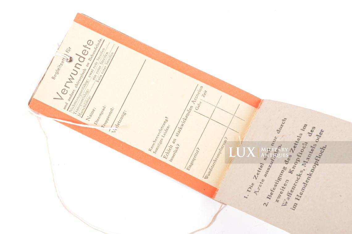 German medical tag booklets pouch - Lux Military Antiques - photo 17