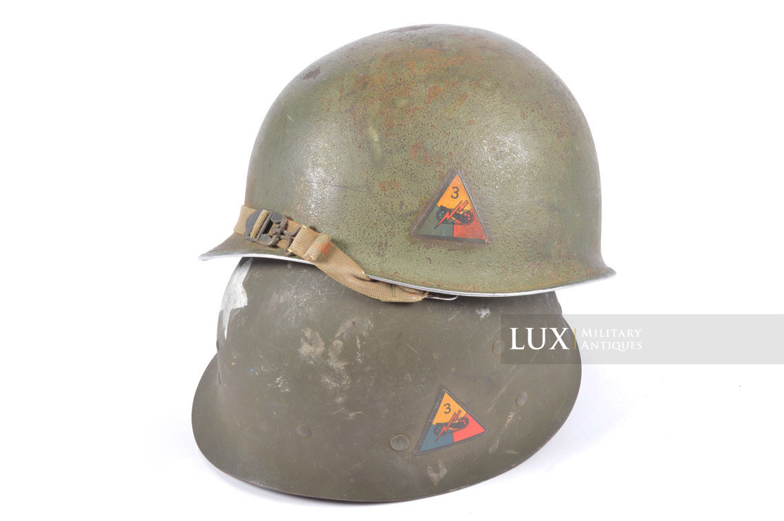 USM1 3rd Armored Division fixed bale helmet set, « Spearhead » - photo 4