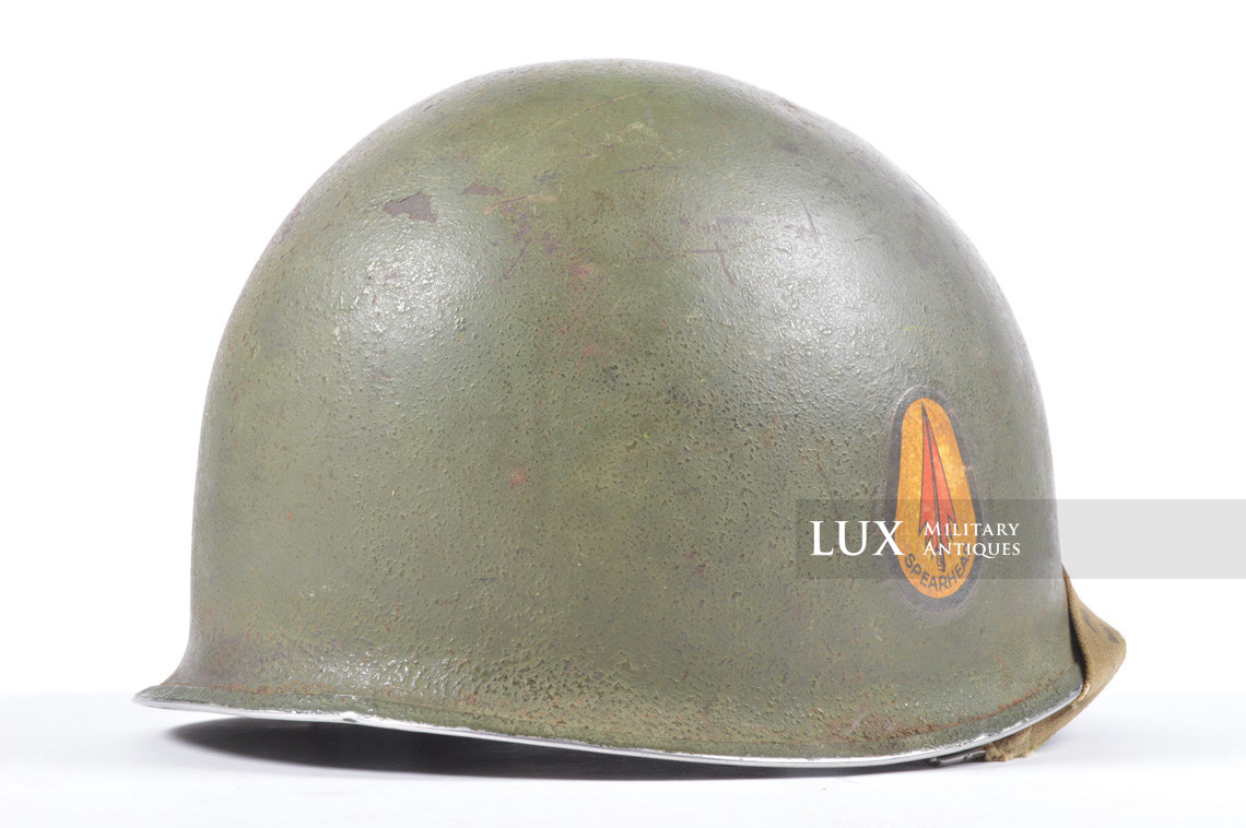 USM1 3rd Armored Division fixed bale helmet set, « Spearhead » - photo 13