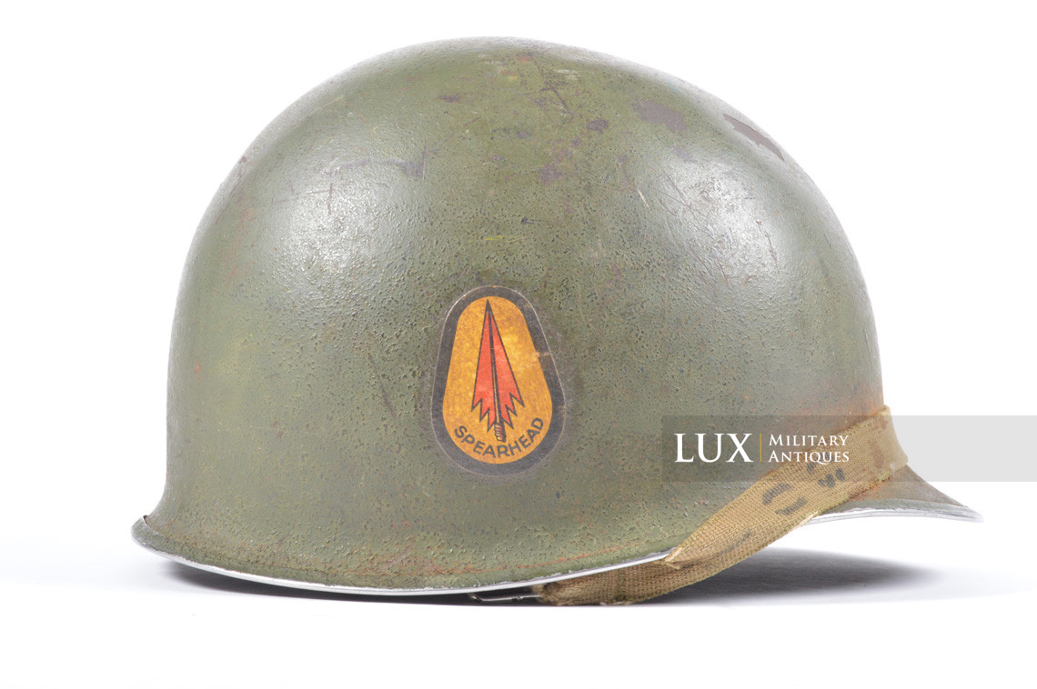 USM1 3rd Armored Division fixed bale helmet set, « Spearhead » - photo 14