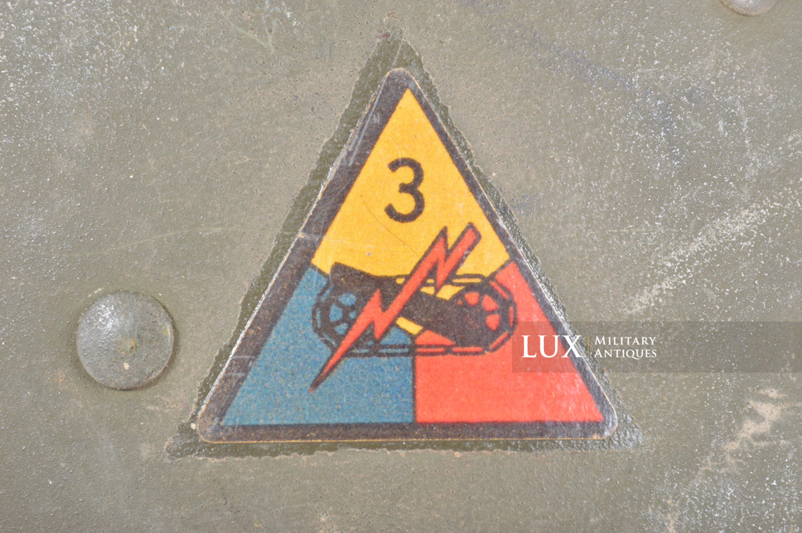 Casque USM1 3rd Armored Division, « Spearhead » - photo 29
