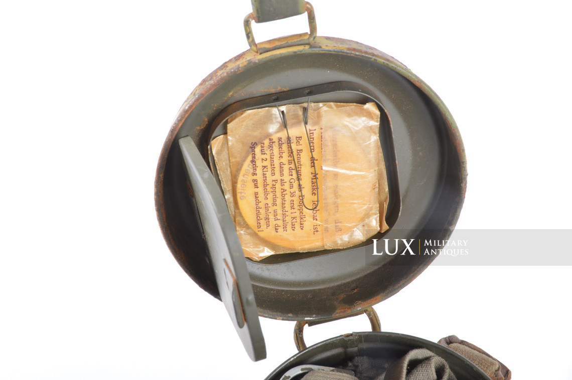 German three-tone camouflage gas mask canister set, « Normandy » - photo 42