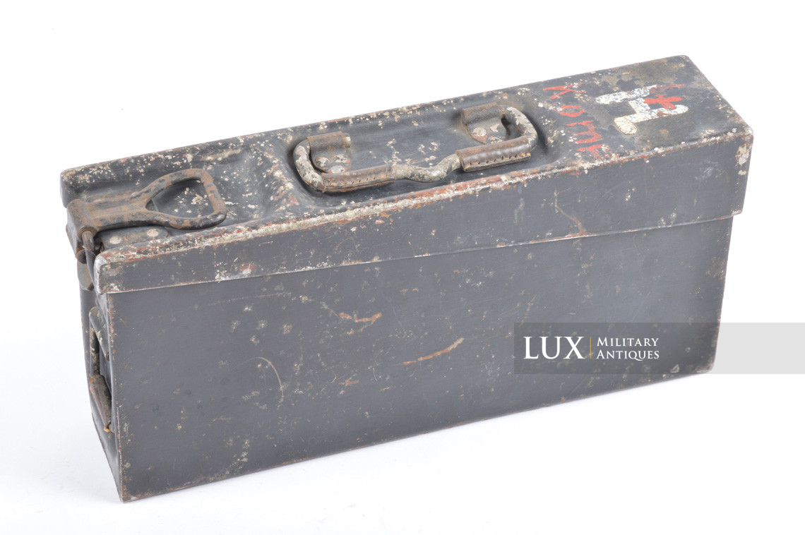 Caisse à munitions allemande précoce pour MG34/42, marquage d’unité - photo 4