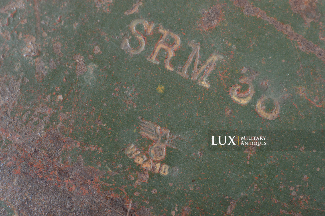 German 8cm mortar steel camouflage ammunition storage box, « 1938 » - photo 18
