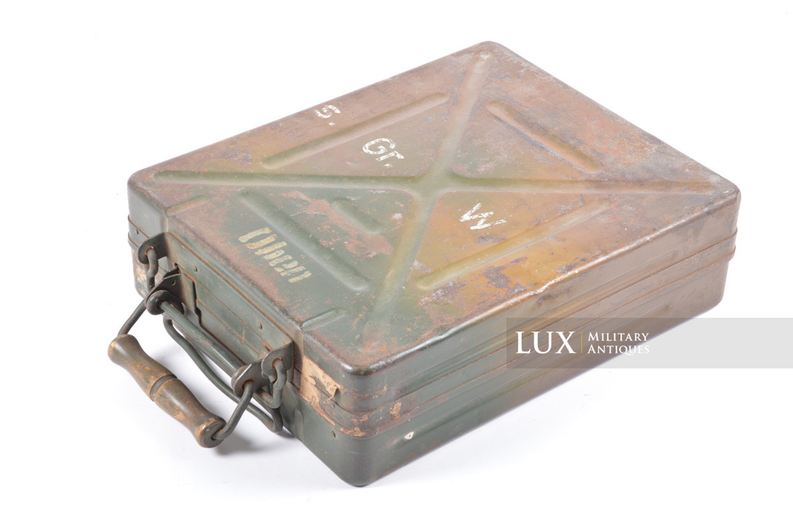 German 8cm mortar steel camouflage ammunition storage box, « 1938 » - photo 4