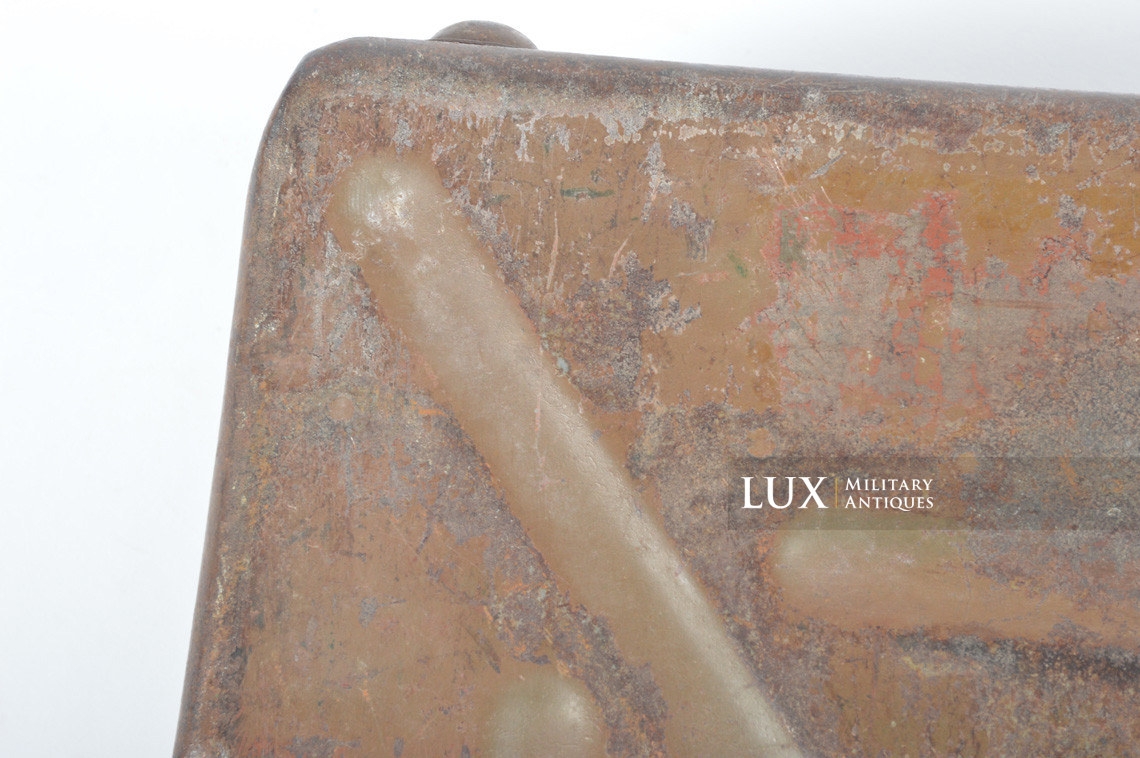 German 8cm mortar steel camouflage ammunition storage box, « 1938 » - photo 8