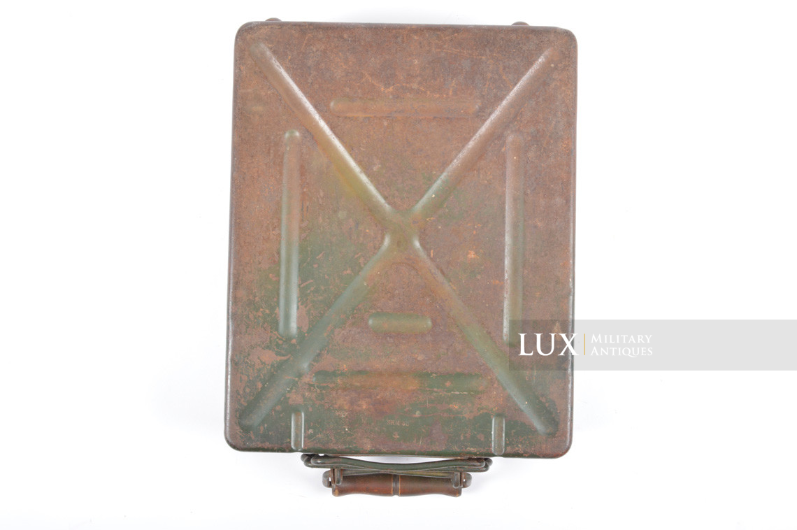 German 8cm mortar steel camouflage ammunition storage box, « 1938 » - photo 13