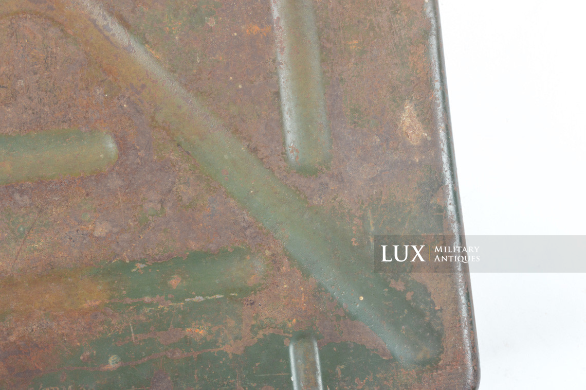 German 8cm mortar steel camouflage ammunition storage box, « 1938 » - photo 16