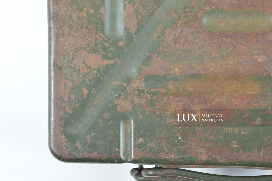 German 8cm mortar steel camouflage ammunition storage box, « 1938 » - photo 17