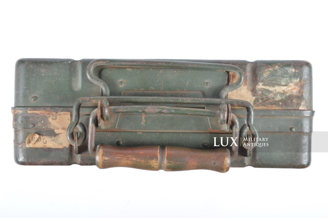 German 8cm mortar steel camouflage ammunition storage box, « 1938 » - photo 23