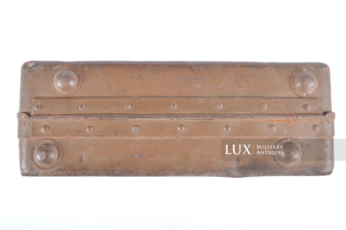 German 8cm mortar steel camouflage ammunition storage box, « 1938 » - photo 24