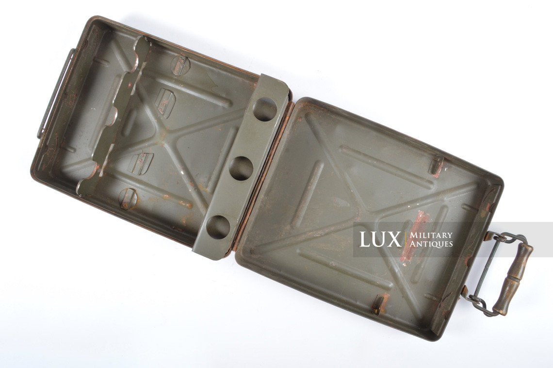 German 8cm mortar steel camouflage ammunition storage box, « 1938 » - photo 25