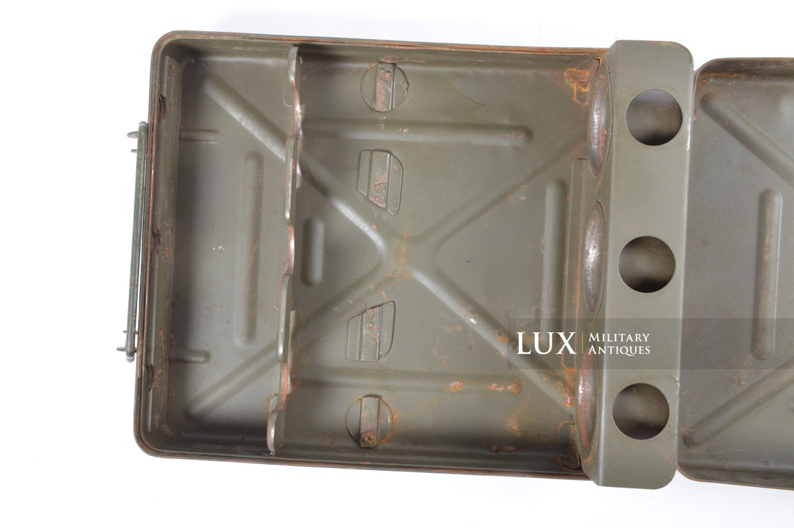 German 8cm mortar steel camouflage ammunition storage box, « 1938 » - photo 26