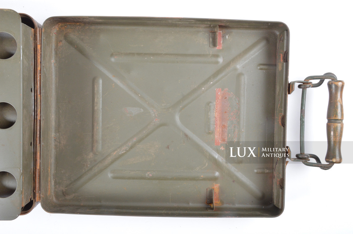 German 8cm mortar steel camouflage ammunition storage box, « 1938 » - photo 27