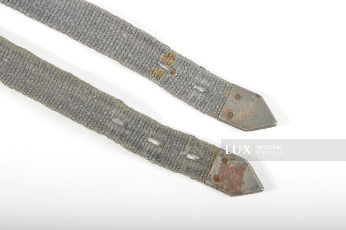 Set de sangles allemandes en web bleu - Lux Military Antiques - photo 8