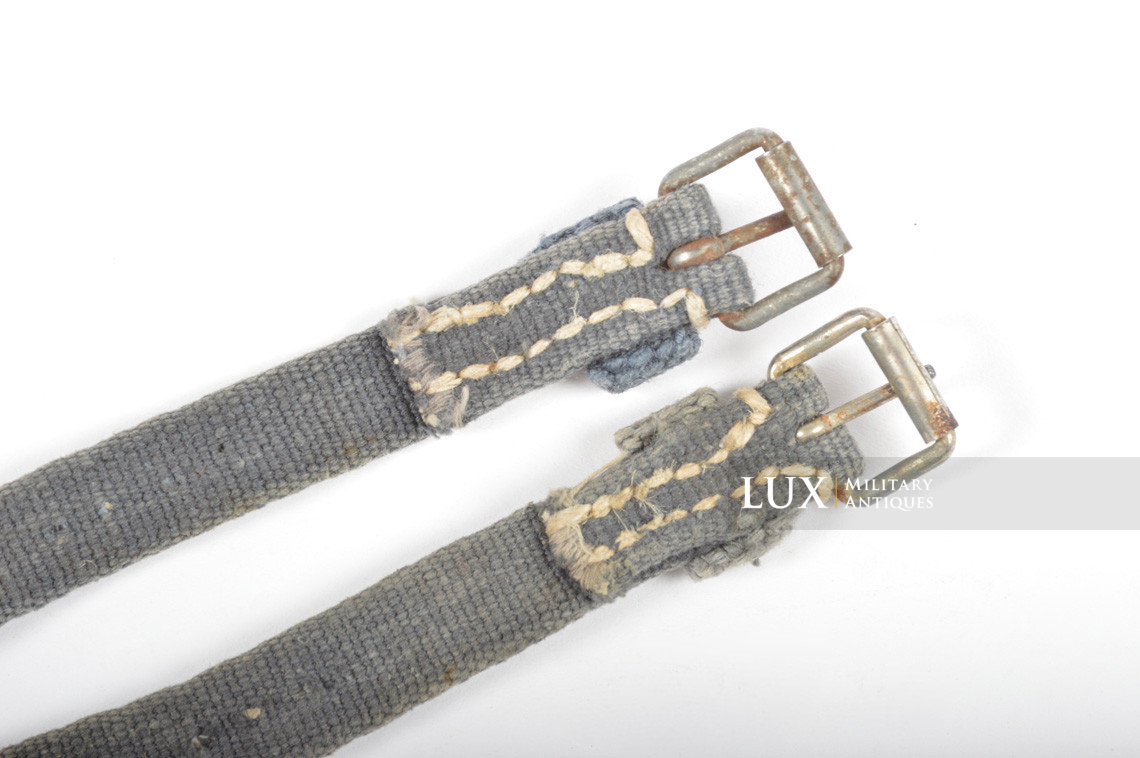 Set de sangles allemandes en web bleu - Lux Military Antiques - photo 10