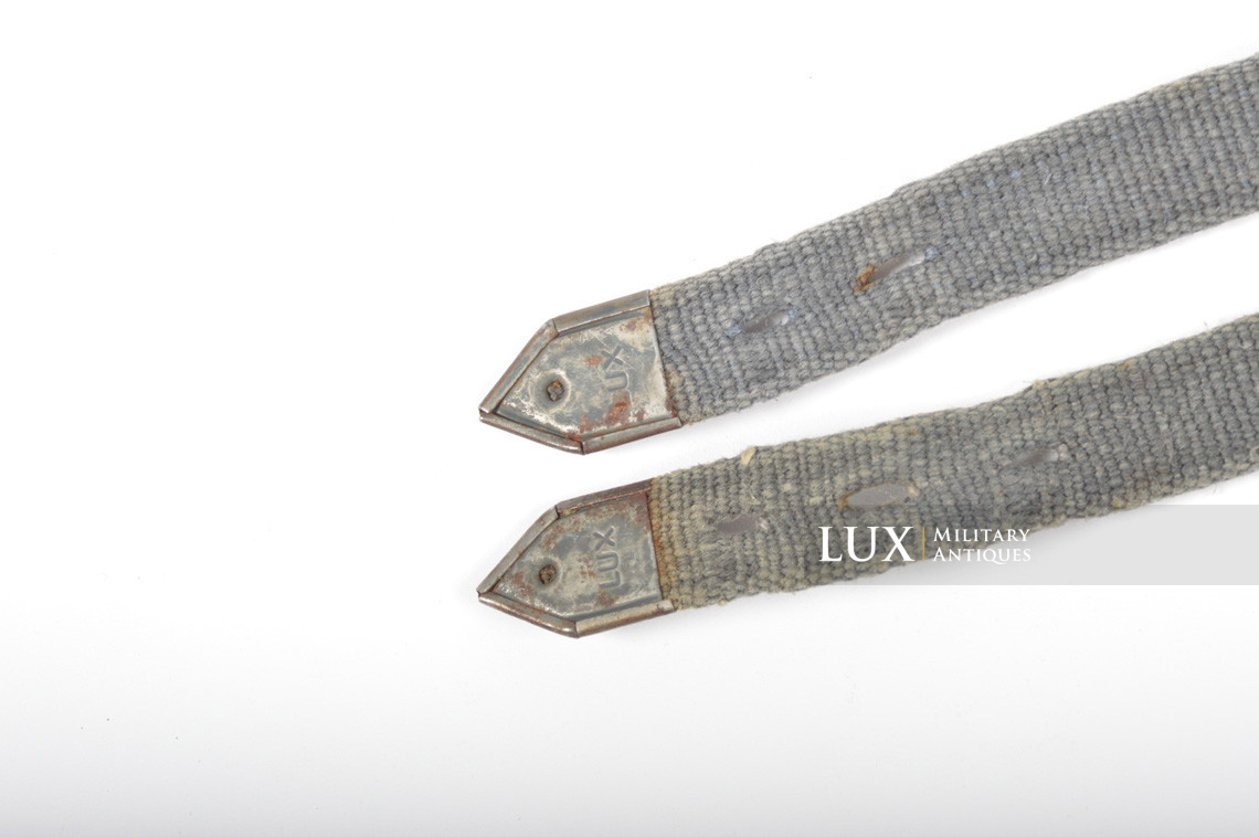 Set de sangles allemandes en web bleu - Lux Military Antiques - photo 11