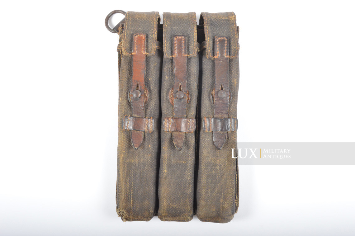 Pair of MP38/40 pouches in blue canvas, « qvh42 » - photo 26