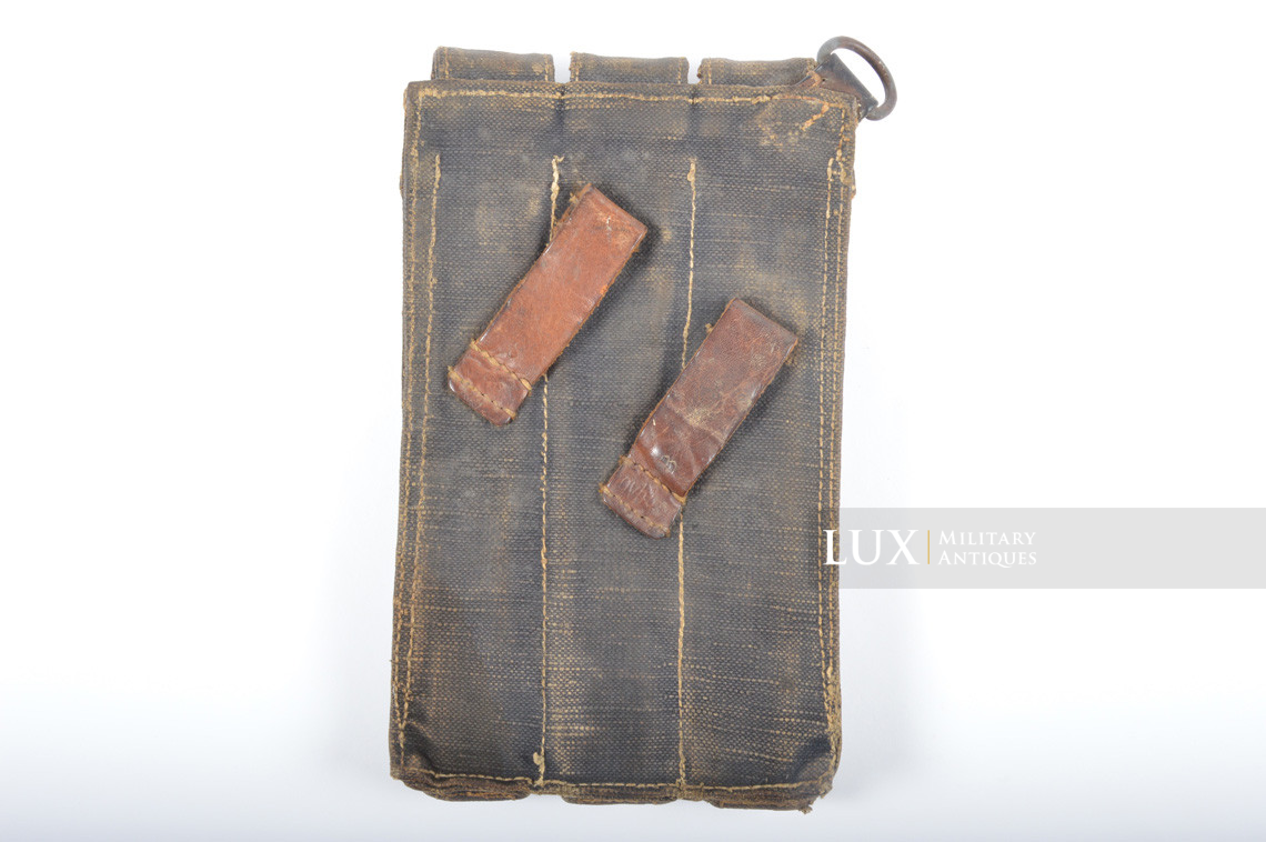 Pair of MP38/40 pouches in blue canvas, « qvh42 » - photo 30