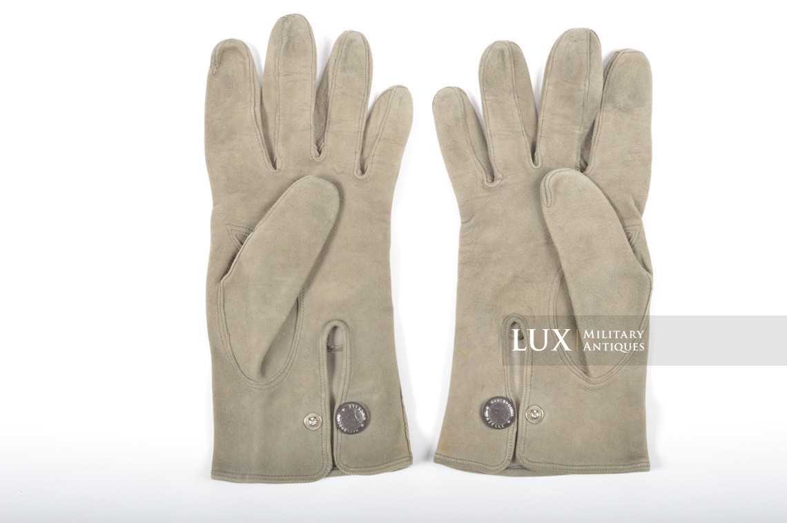 German officer’s suede leather gloves - Lux Military Antiques - photo 4