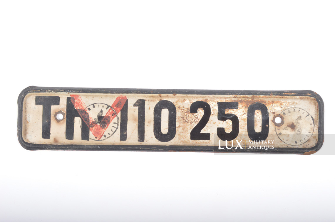 German Heer vehicle license plate - Lux Military Antiques - photo 4