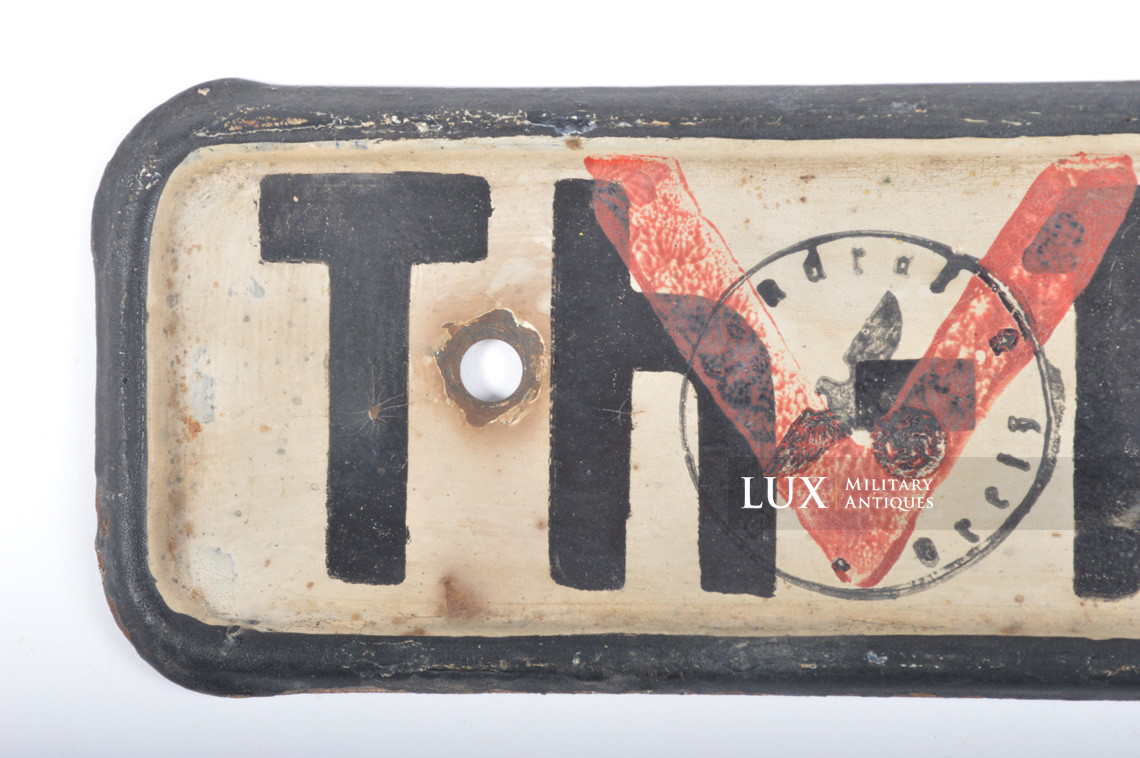 German Heer vehicle license plate - Lux Military Antiques - photo 7