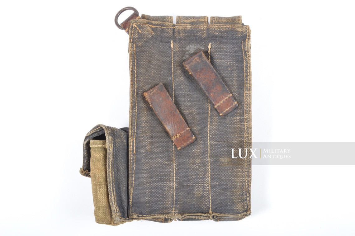 Pair of MP38/40 pouches in blue canvas, « qvh42 » - photo 14