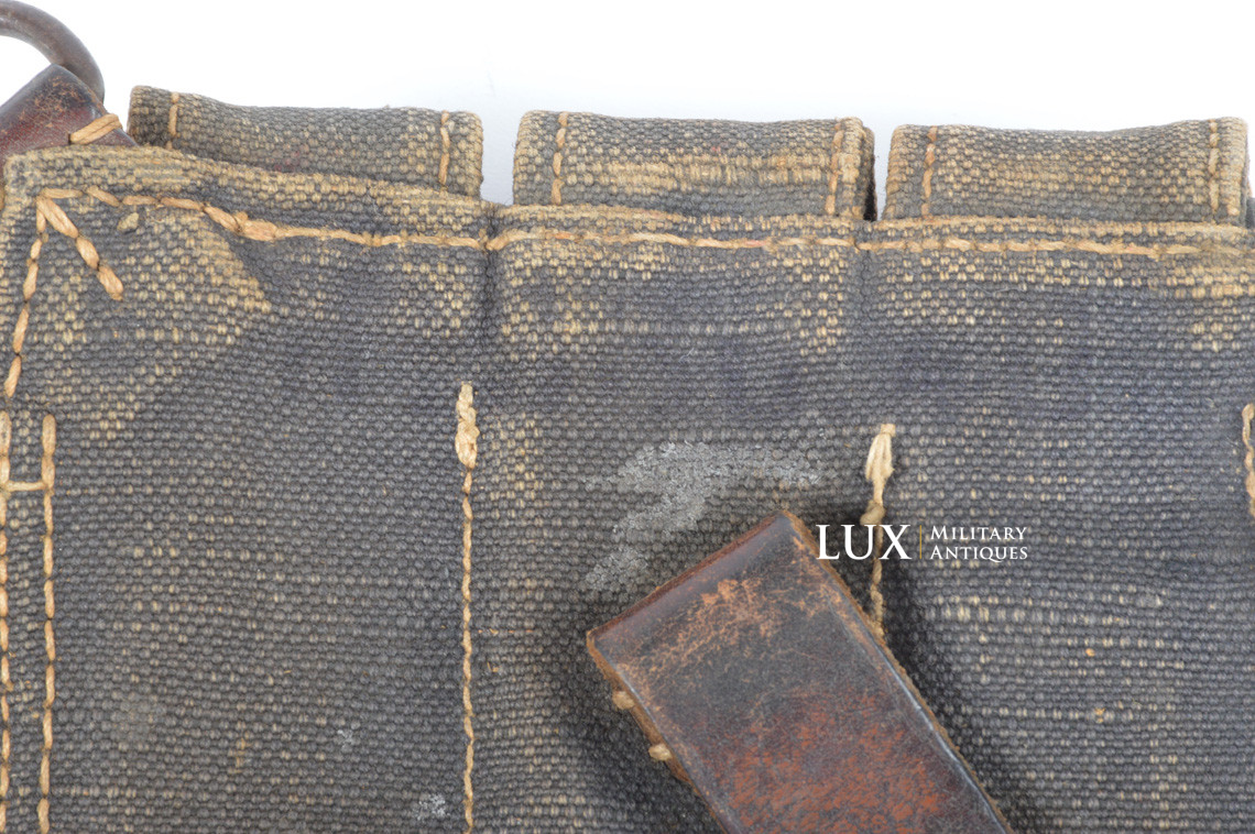 Pair of MP38/40 pouches in blue canvas, « qvh42 » - photo 15