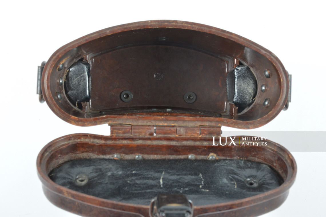 Etui de jumelles allemandes 6x30 en bakelite brun/rouge - photo 13