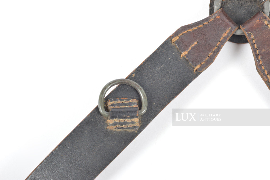 German late-war leather combat y-straps, « RBNr » - photo 9