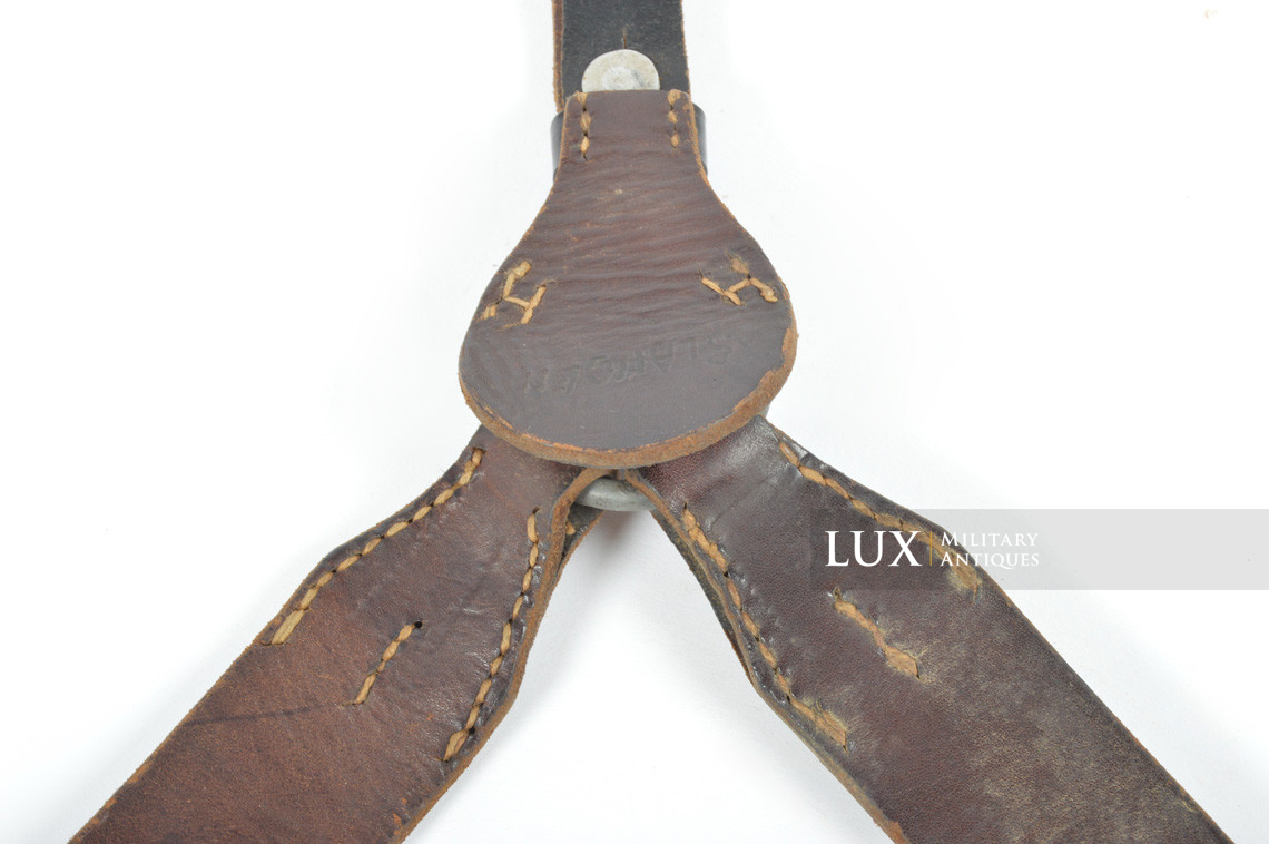 German late-war leather combat y-straps, « RBNr » - photo 19