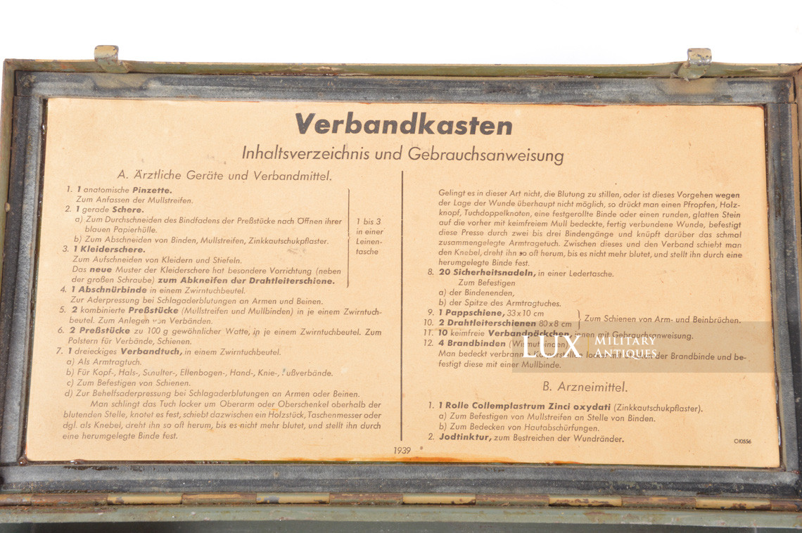Caisse allemande de premiers soins fin de guerre, « Verbandkasten » - photo 20